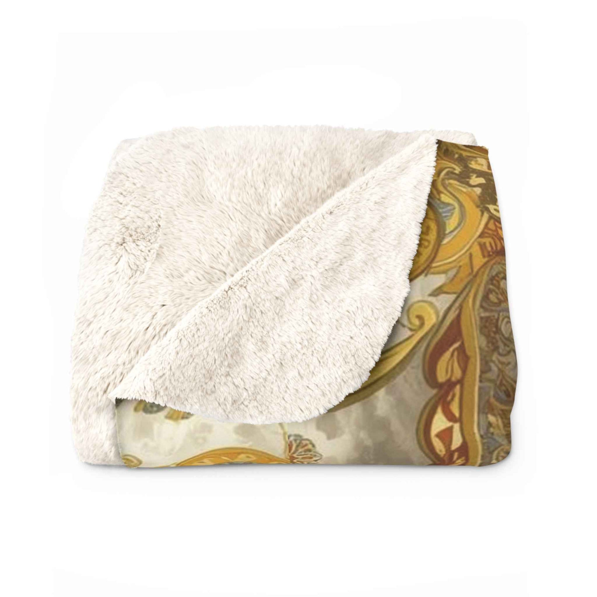 Luxurious Sherpa Fleece Blanket for Cozy Decor, Perfect for Home, Gifts, Winter, Holidays, Elegant Pattern
