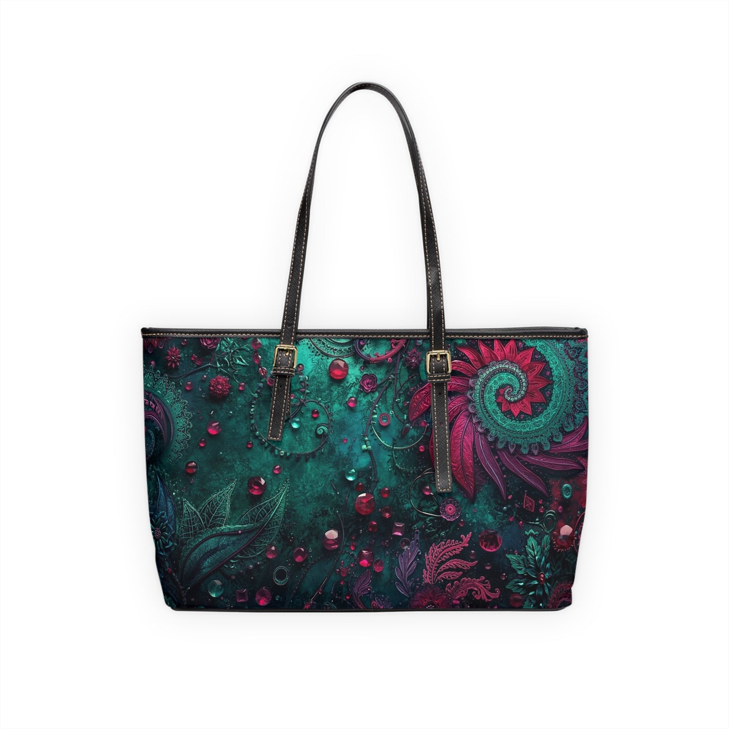 Boho Chic PU Leather Shoulder Bag Stylish Everyday Tote - Rosetta Creative Boutique
