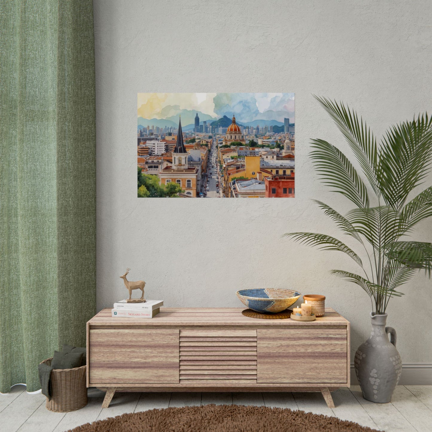 Cityscape Art Print of Sao Paolo, Brazil by Rosetta Creative Boutique, Rolled Posters, Modern Wall Decor, Urban Art, Home Decoration, Landscape Photography - Rosetta Creative Boutique