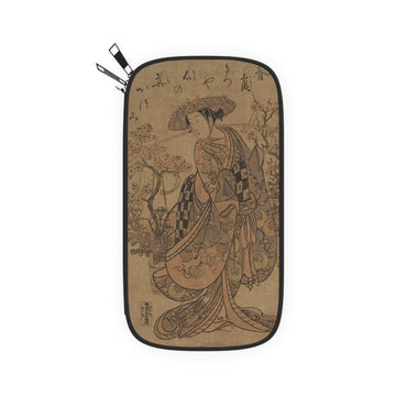 Elegant Vintage Passport Wallet, Travel Organizer, Gift for Travelers, Japanese Art Design, Jetsetter Accessory, Vacation Essentials - Rosetta Creative Boutique