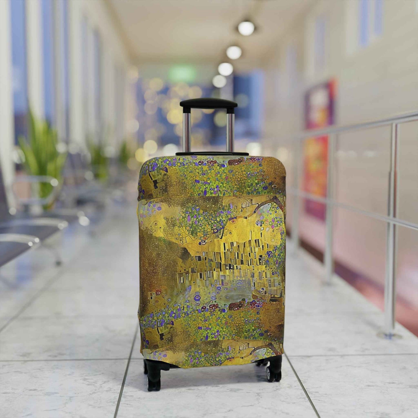 Klimt-Inspired Luggage Cover - Exclusive Design by Rosetta Creative Boutique - Rosetta Creative Boutique