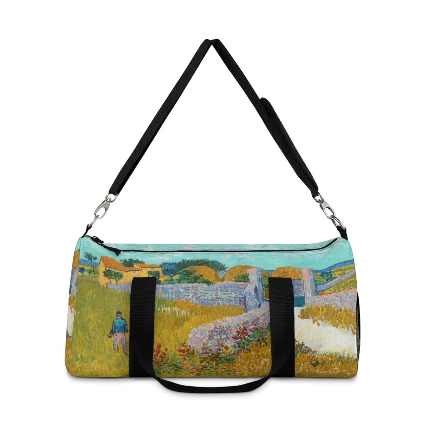 Farmhouse in Provence Duffel Bag - Artistic Travel Luggage for Gym, Weekend Getaways & Unique Gifts for Art Lovers - Rosetta Creative Boutique