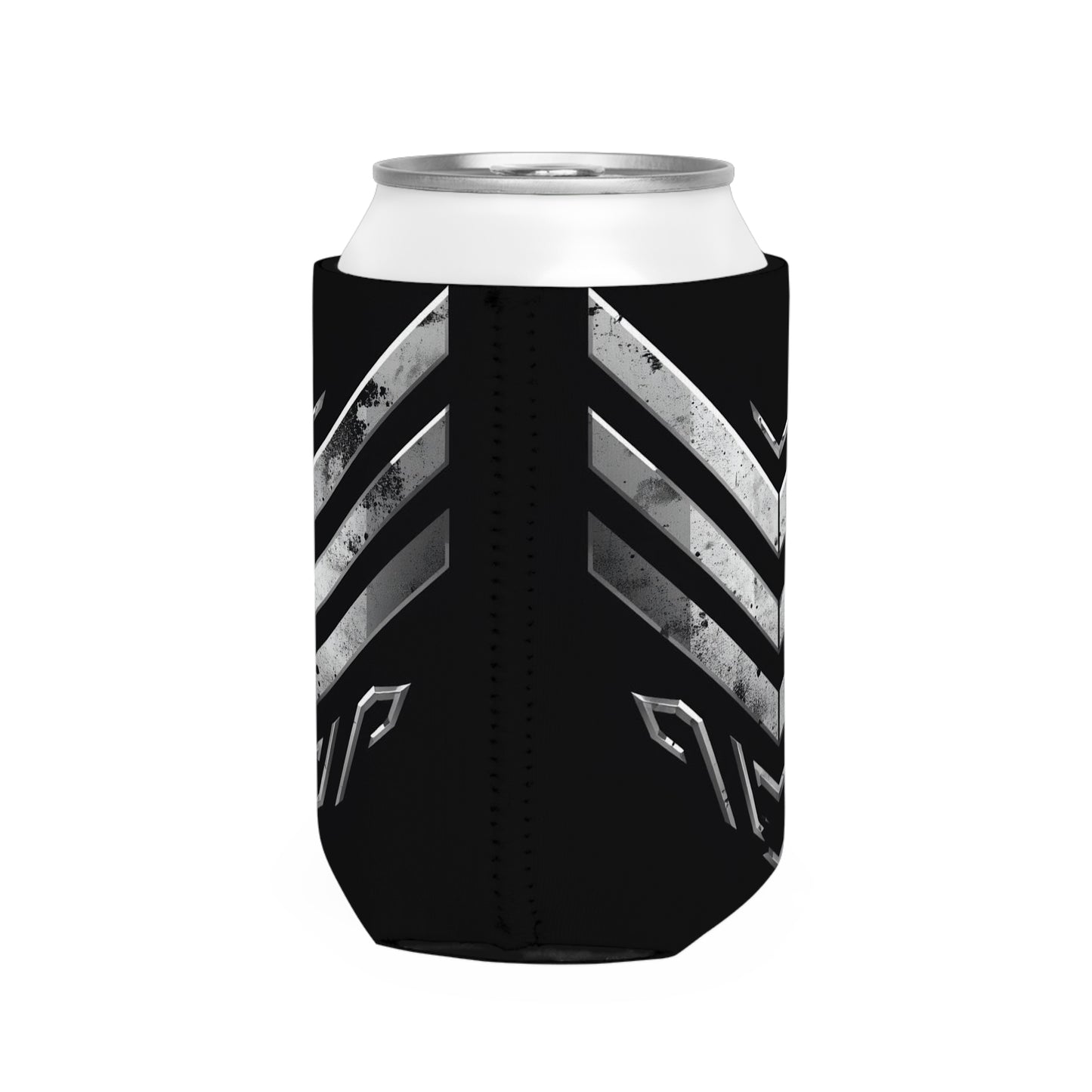 Metallic Shield Can Cooler Sleeve, Stylish Drink Insulator, Perfect Gift for Gamers, Barbecues, Outdoor Parties, Sports Events