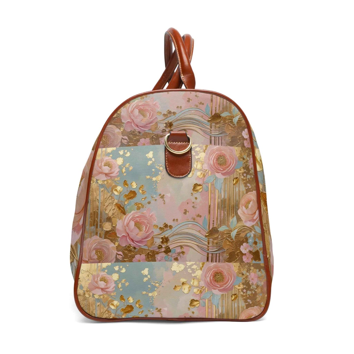 Feminine Floral Travel Bag - Stylish Waterproof Weekend Getaway Tote, Gym & Beach Bag by Rosetta Creative Boutique - Rosetta Creative Boutique