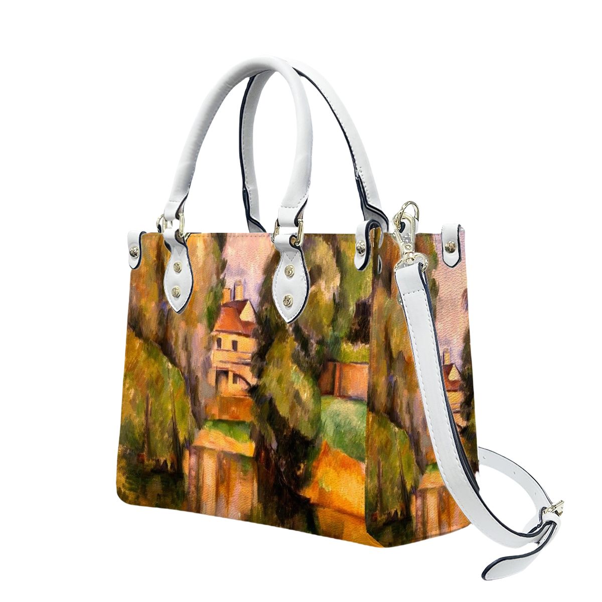 Paul Cezanne Tote Bag - Stylish PU Leather Handbag for Women - Rosetta Creative Boutique