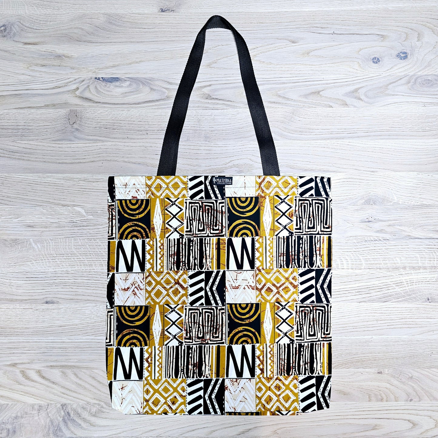 Handmade Tote Bag African Print | Beach Bag | Shopping Bag |-0