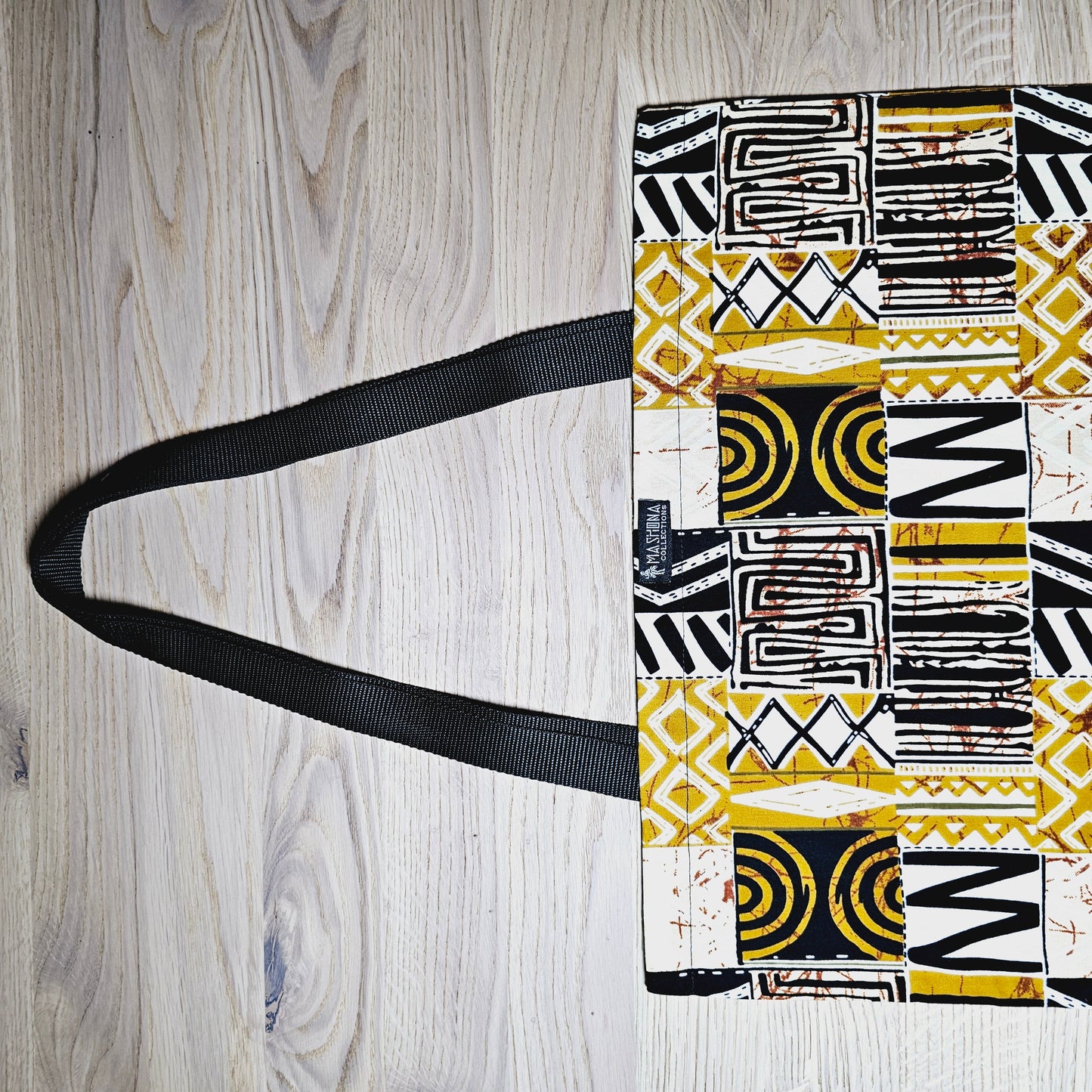 Handmade Tote Bag African Print | Beach Bag | Shopping Bag |-3