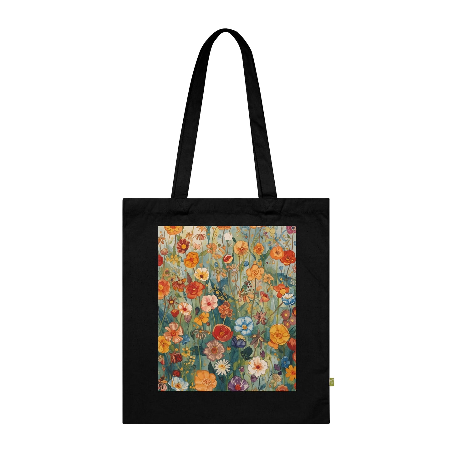 Floral Organic Cotton Tote Bag Eco Friendly Shopping Tote - Rosetta Creative Boutique