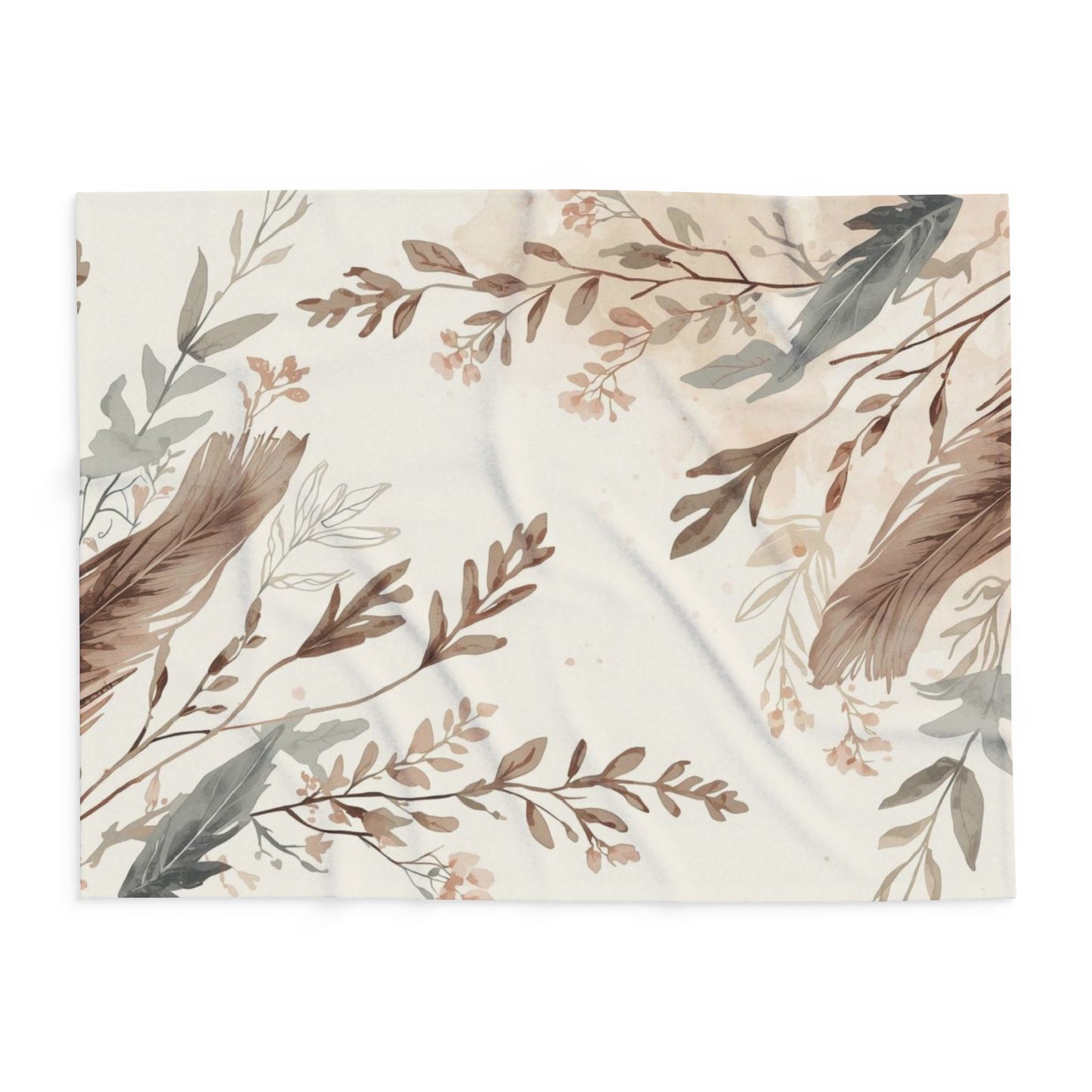 Cozy Arctic Fleece Blanket Floral Throw Boho Style Gift - Rosetta Creative Boutique