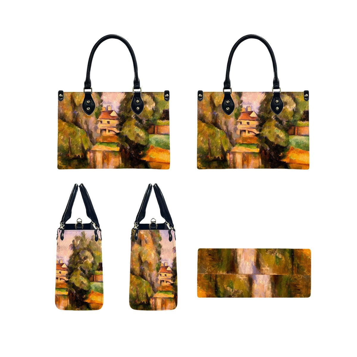 Paul Cezanne Tote Bag - Stylish PU Leather Handbag for Women - Rosetta Creative Boutique