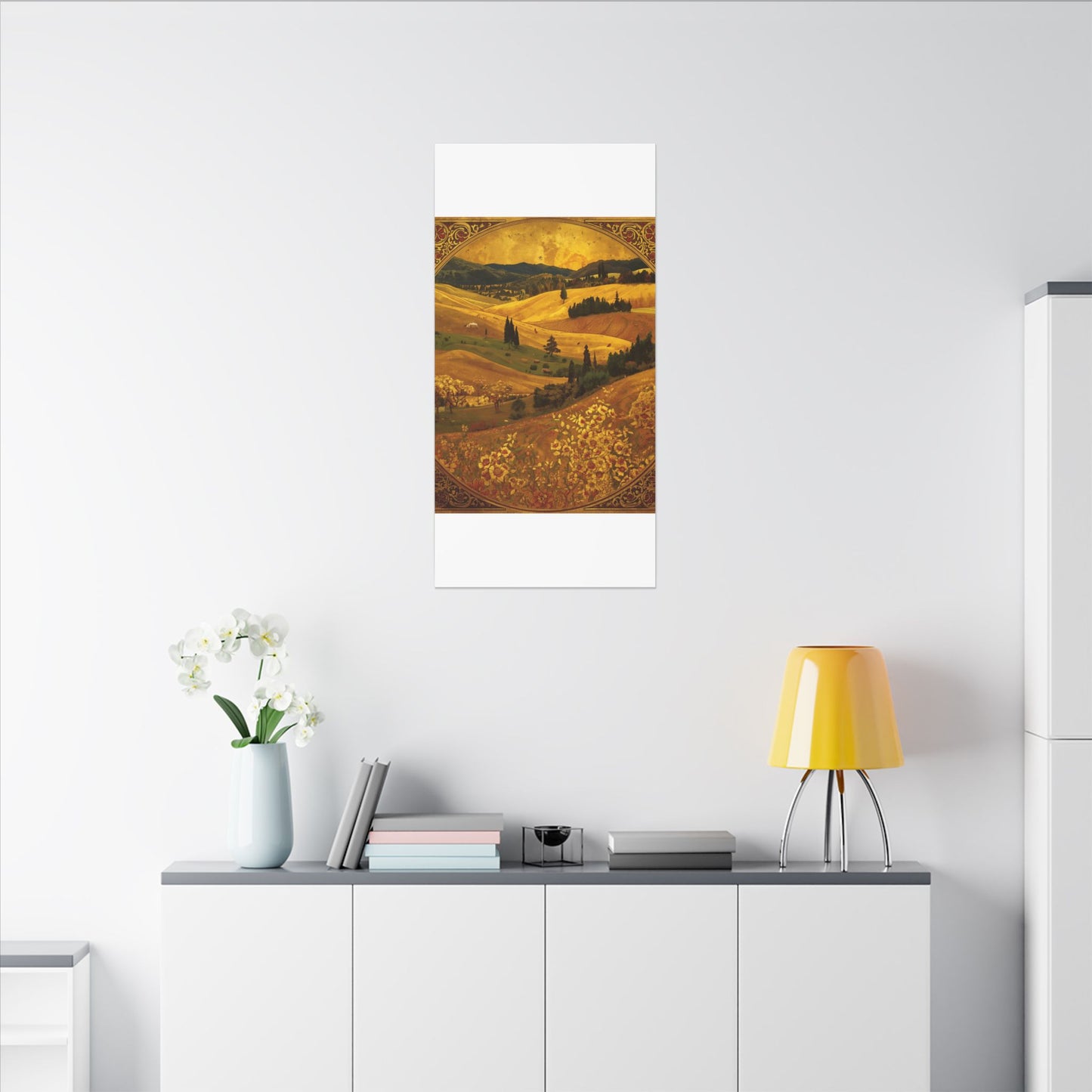 Golden Landscape Canvas Print by Rosetta Creative Boutique | Autumn Wall Art, Home Décor, Rustic Decor, Gift for Nature Lovers, Seasonal Art - Rosetta Creative Boutique