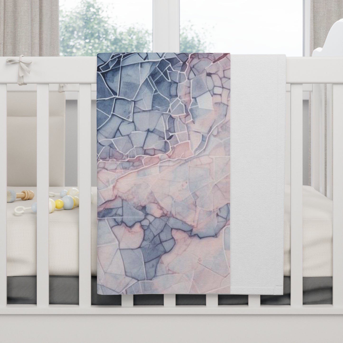 Soft Fleece Baby Blanket, Cozy Nursery Decor, Newborn Gift, Baby Shower Blanket, Soft Baby Wrap, Gender Neutral Baby Decor - Rosetta Creative Boutique
