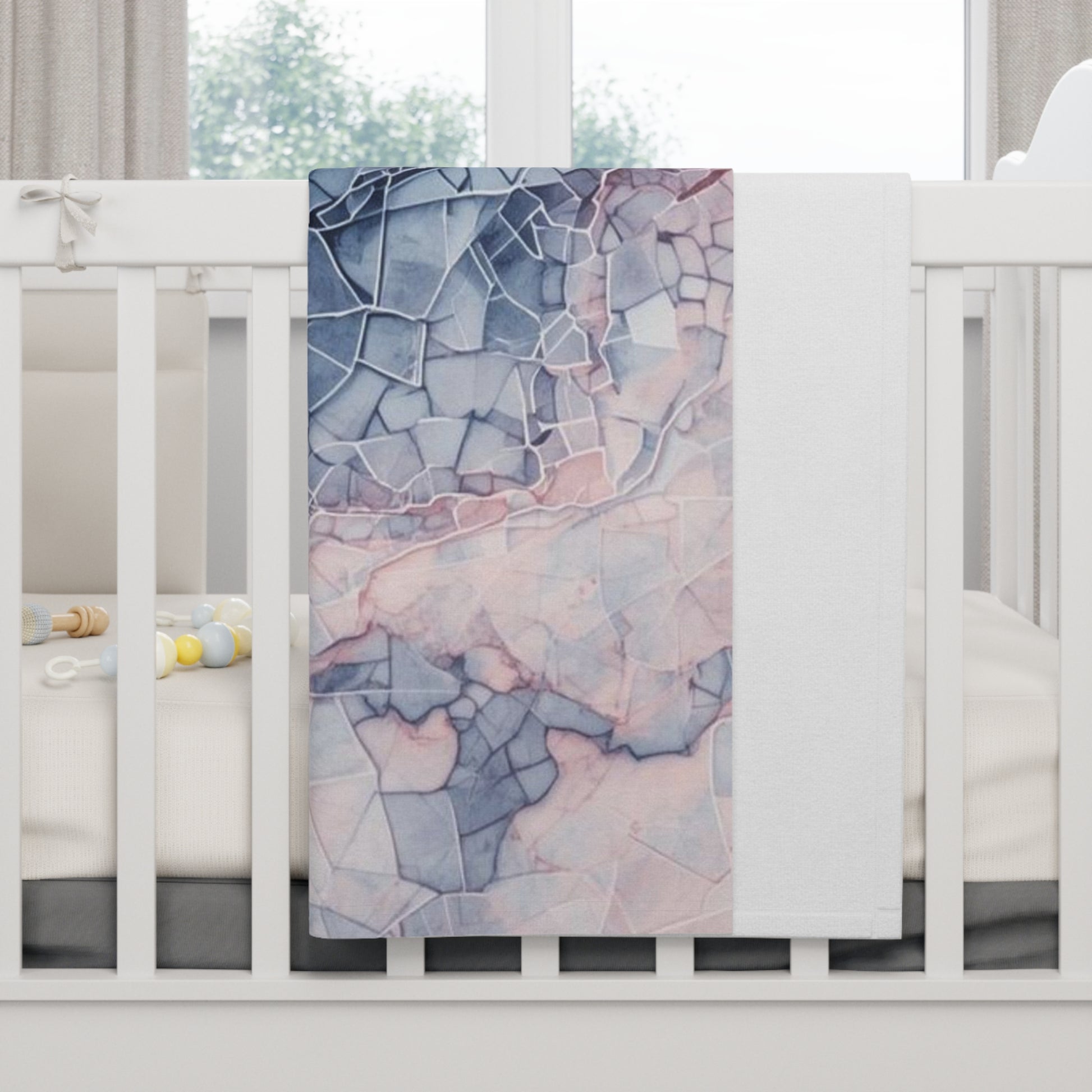 Soft Fleece Baby Blanket, Cozy Nursery Decor, Newborn Gift, Baby Shower Blanket, Soft Baby Wrap, Gender Neutral Baby Decor - Rosetta Creative Boutique