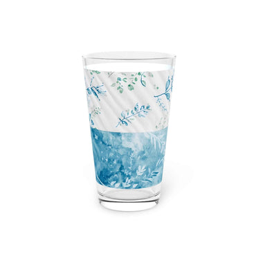 Floral Watercolor Pint Glass - 16oz Decorative Drinkware