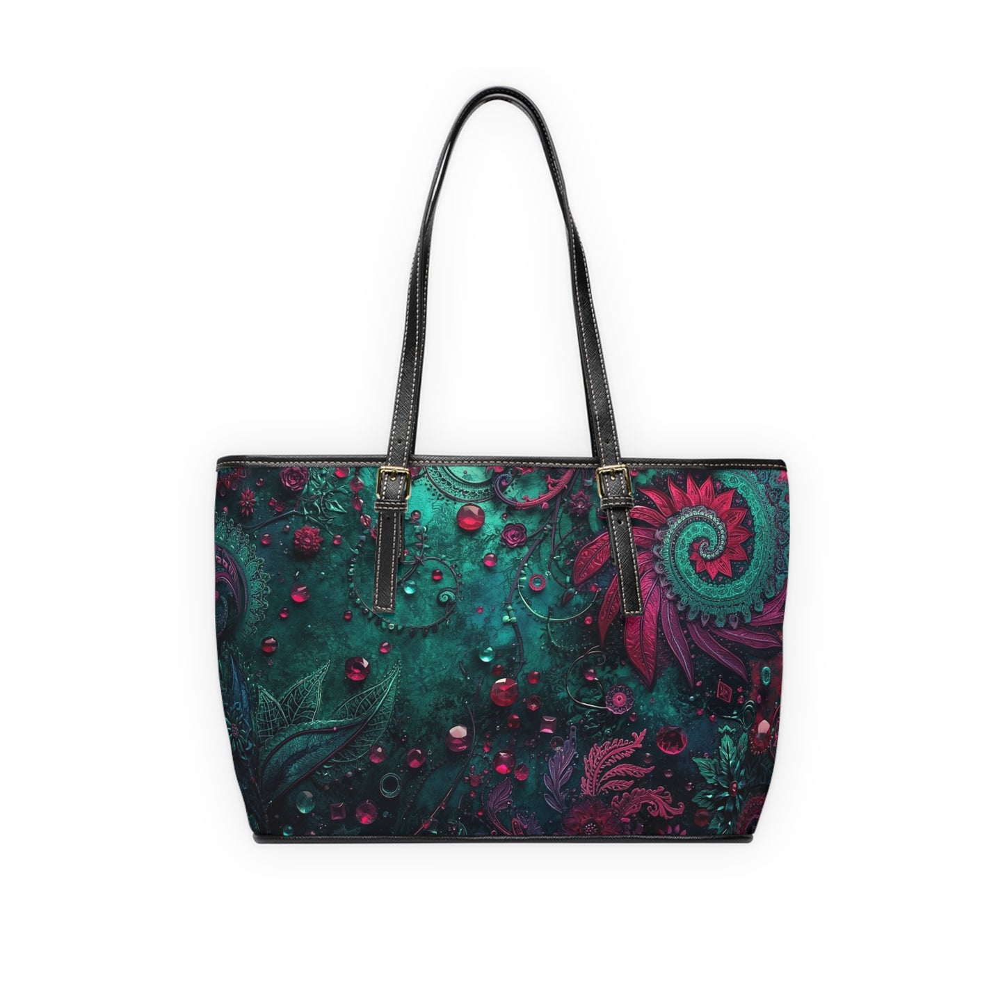 Boho Chic PU Leather Shoulder Bag Stylish Everyday Tote - Rosetta Creative Boutique