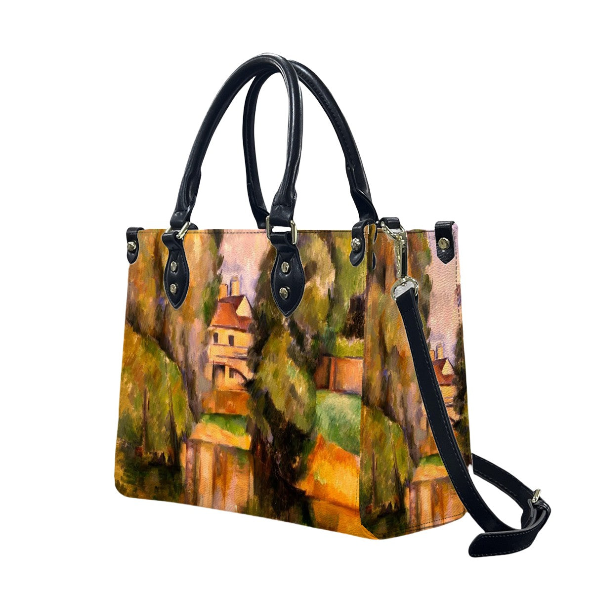Paul Cezanne Tote Bag - Stylish PU Leather Handbag for Women - Rosetta Creative Boutique