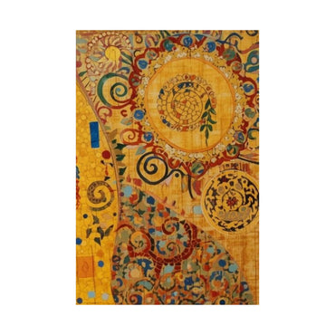 Vibrant Gold Abstract Wall Art Poster For Elegant Decor - Rosetta Creative Boutique