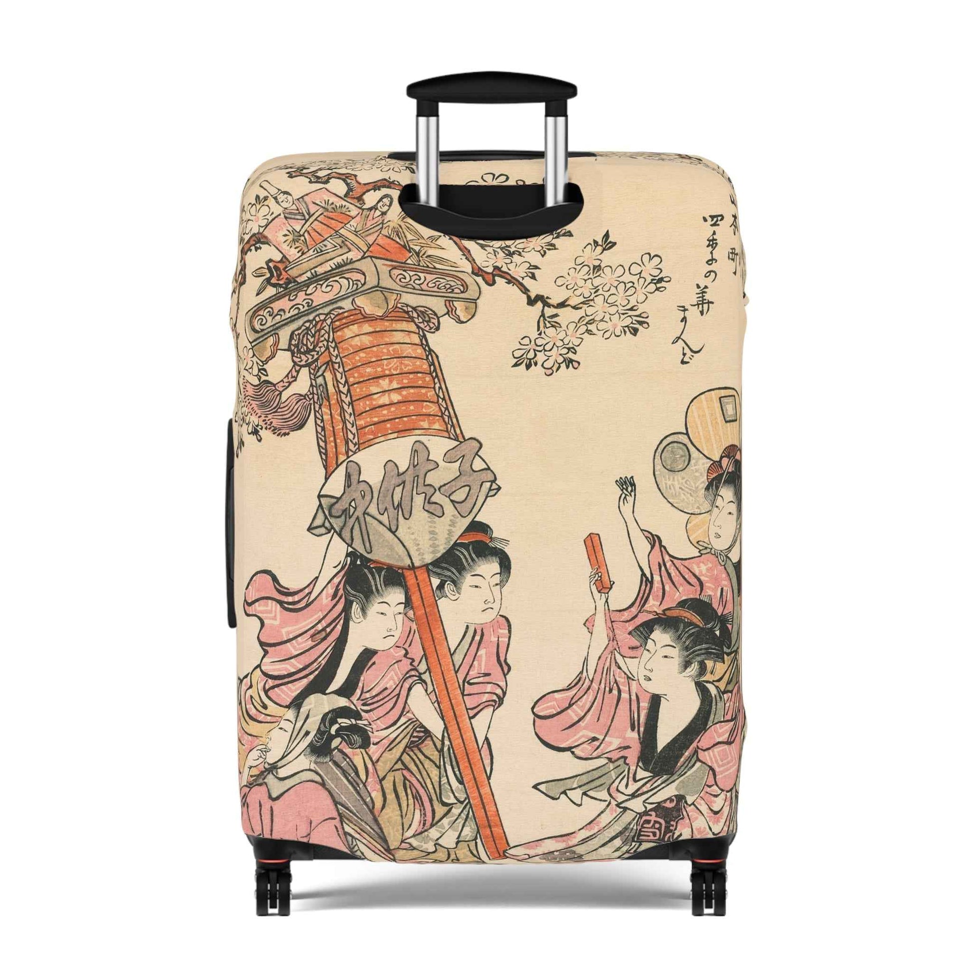 Japanese Geisha Luggage Cover – Vintage-Inspired Travel Accessory by Rosetta Creative Boutique, Unique Suitcase Protector & Personalized Gift Idea - Rosetta Creative Boutique