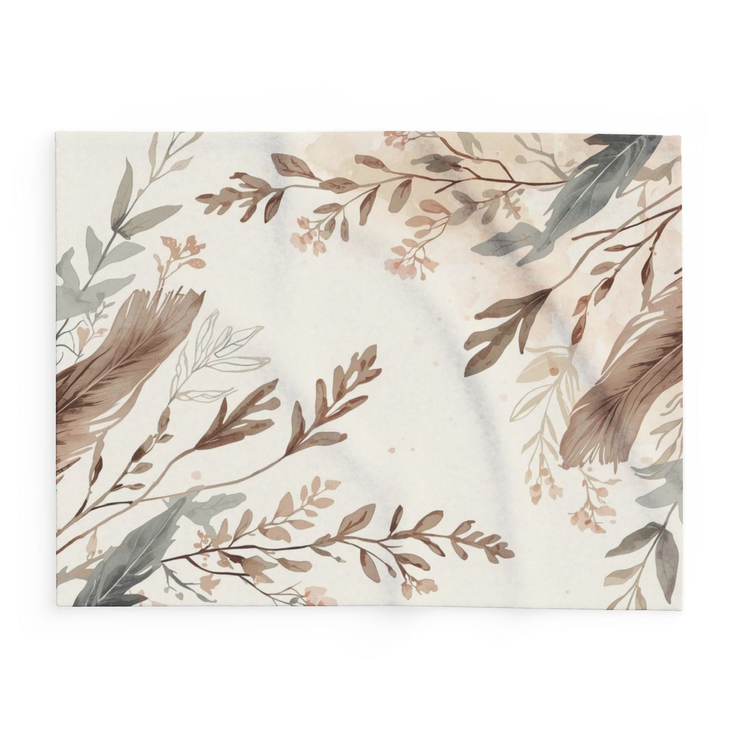 Cozy Arctic Fleece Blanket Floral Throw Boho Style Gift - Rosetta Creative Boutique
