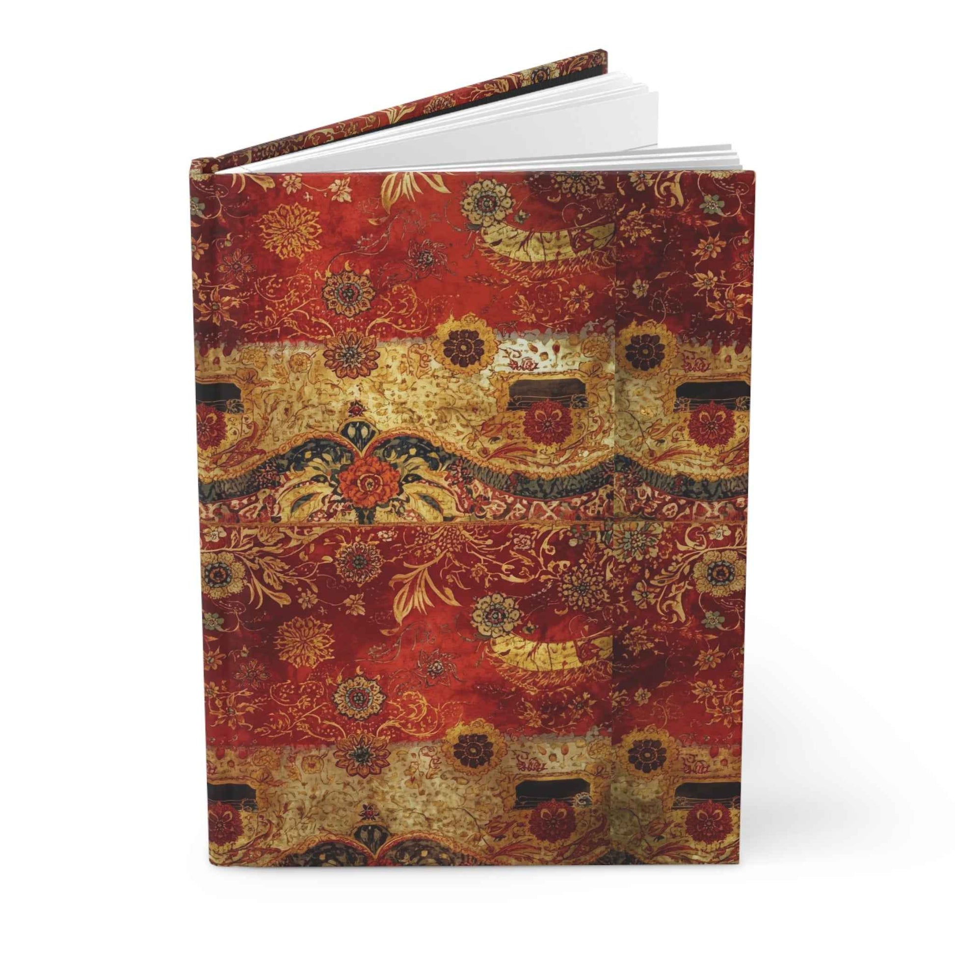 Vintage Floral Hardcover Journal - Boho Notepad, Travel Diary, Gift for Writers, Sketchbook, Planner