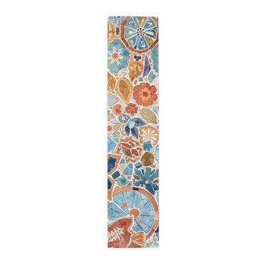 Bohemian Floral Table Runner Cotton Boho Wedding Decor - Rosetta Creative Boutique