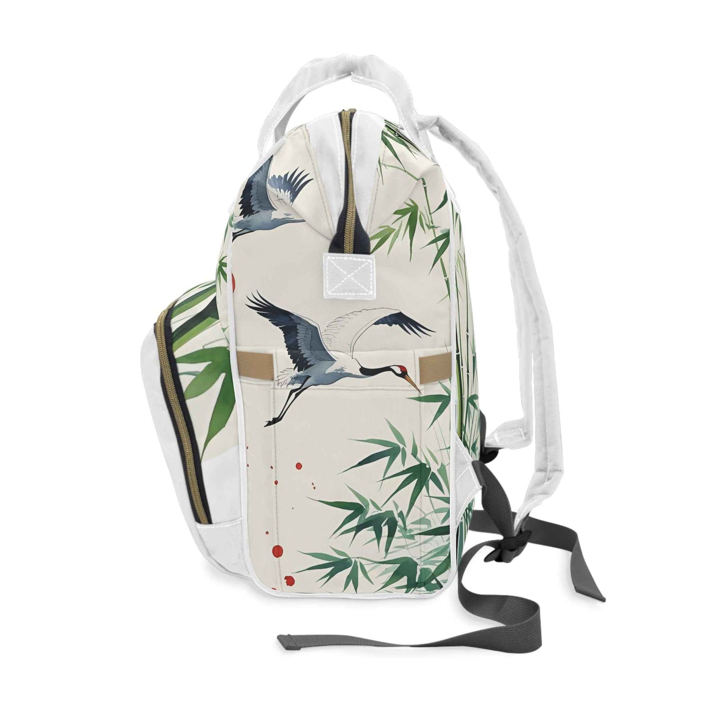Bamboo Waterproof Diaper Backpack - Stylish, Multifunctional Baby Bag for Moms on-the-go, Perfect Baby Shower Gift and Travel Organizer - Rosetta Creative Boutique