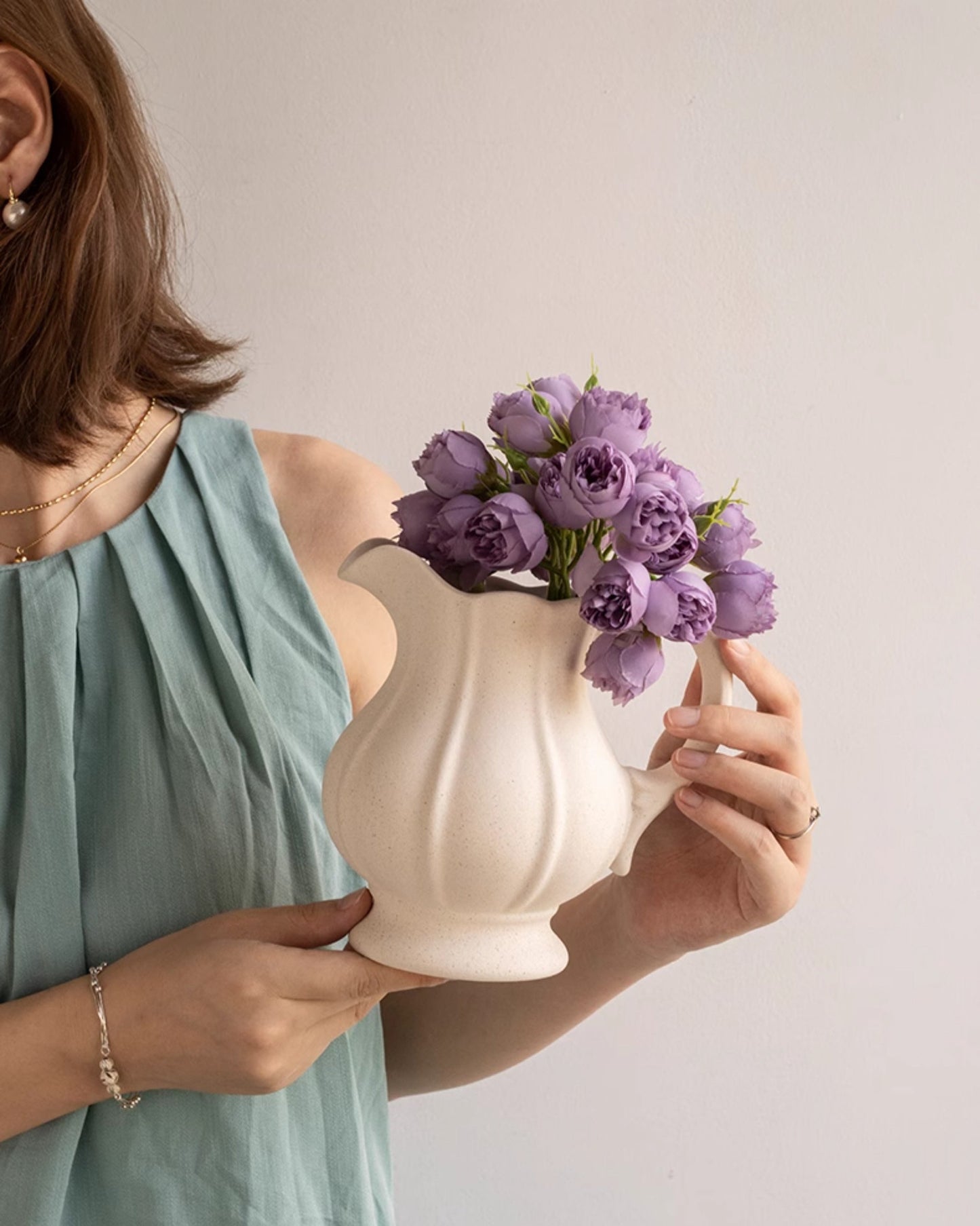 Vintage Ceramic Teapot Vase-2