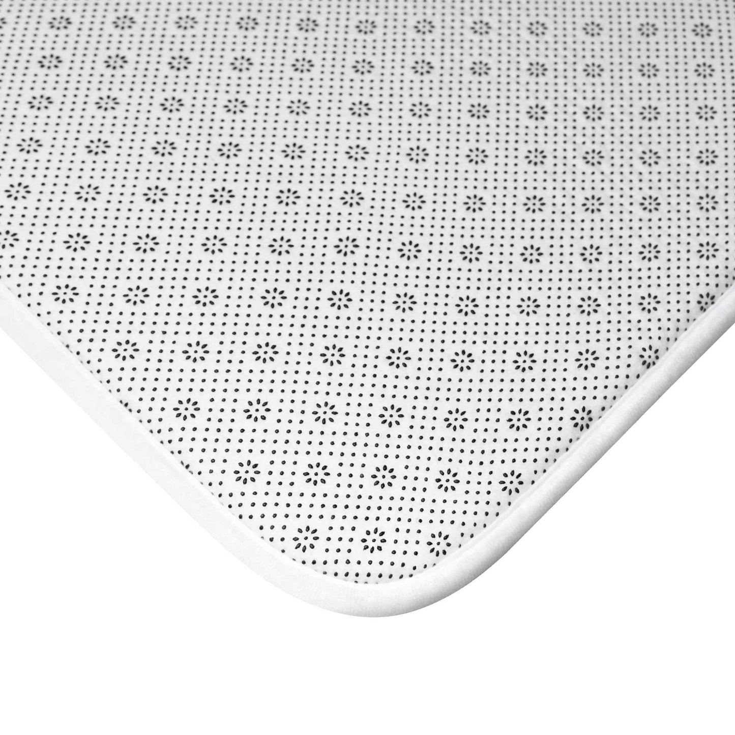Elegant Floral Bath Mat - Bohemian Home Decor, Non-Slip Bath Rug, Shower Mat, Gift for Her, Bathroom Accent Rug