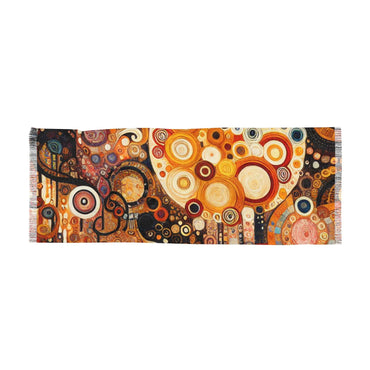 Klimt-Inspired Light Scarf - Artistic Bohemian Wrap, Perfect Accessory for Every Season and Gift for Art Lovers - Rosetta Creative Boutique