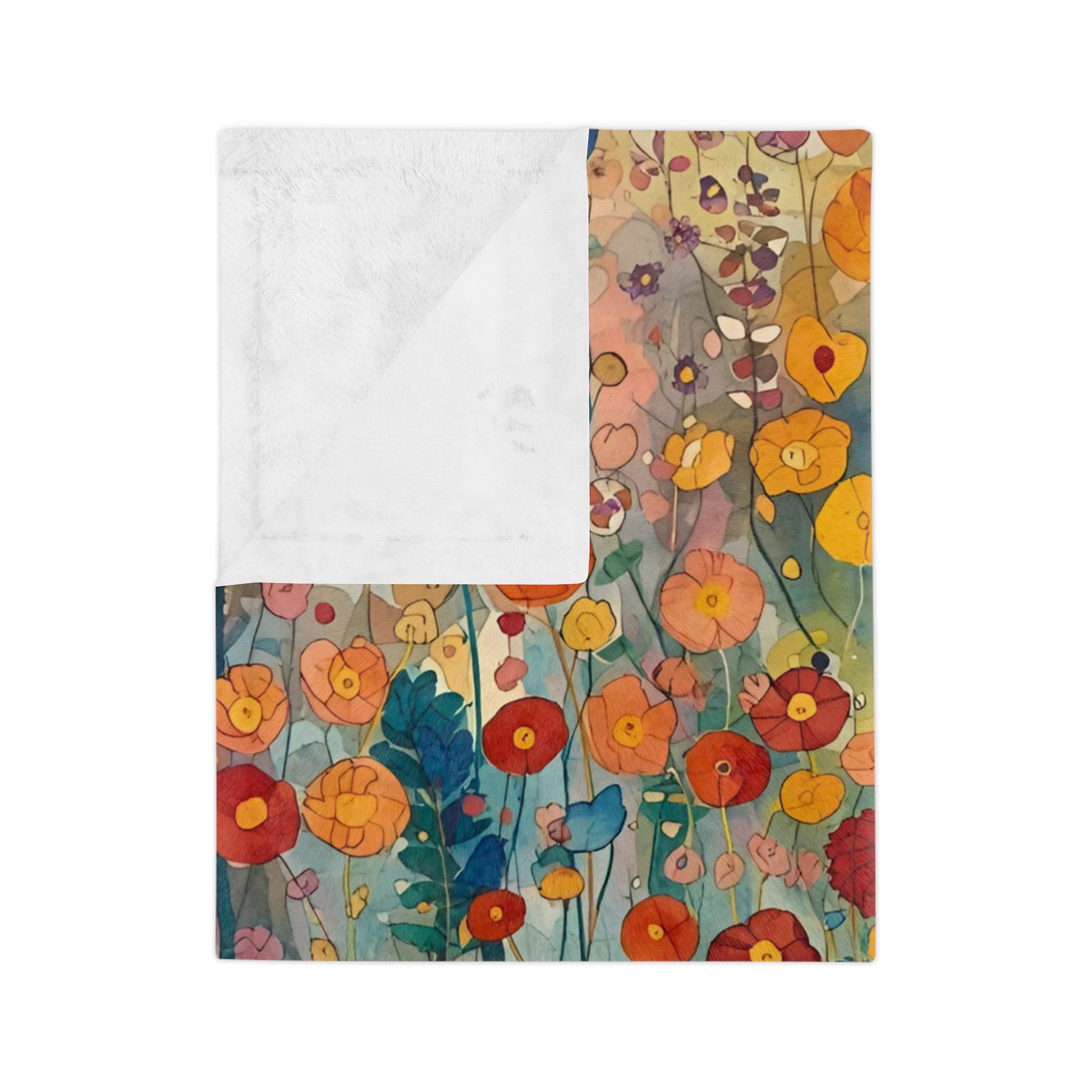Vibrant Floral Microfiber Blanket - Exclusively at Rosetta Creative Boutique, Cozy Home Decor, Perfect for Picnics, Gifts, Boho Style, Unique Throw, All Seasons - Rosetta Creative Boutique