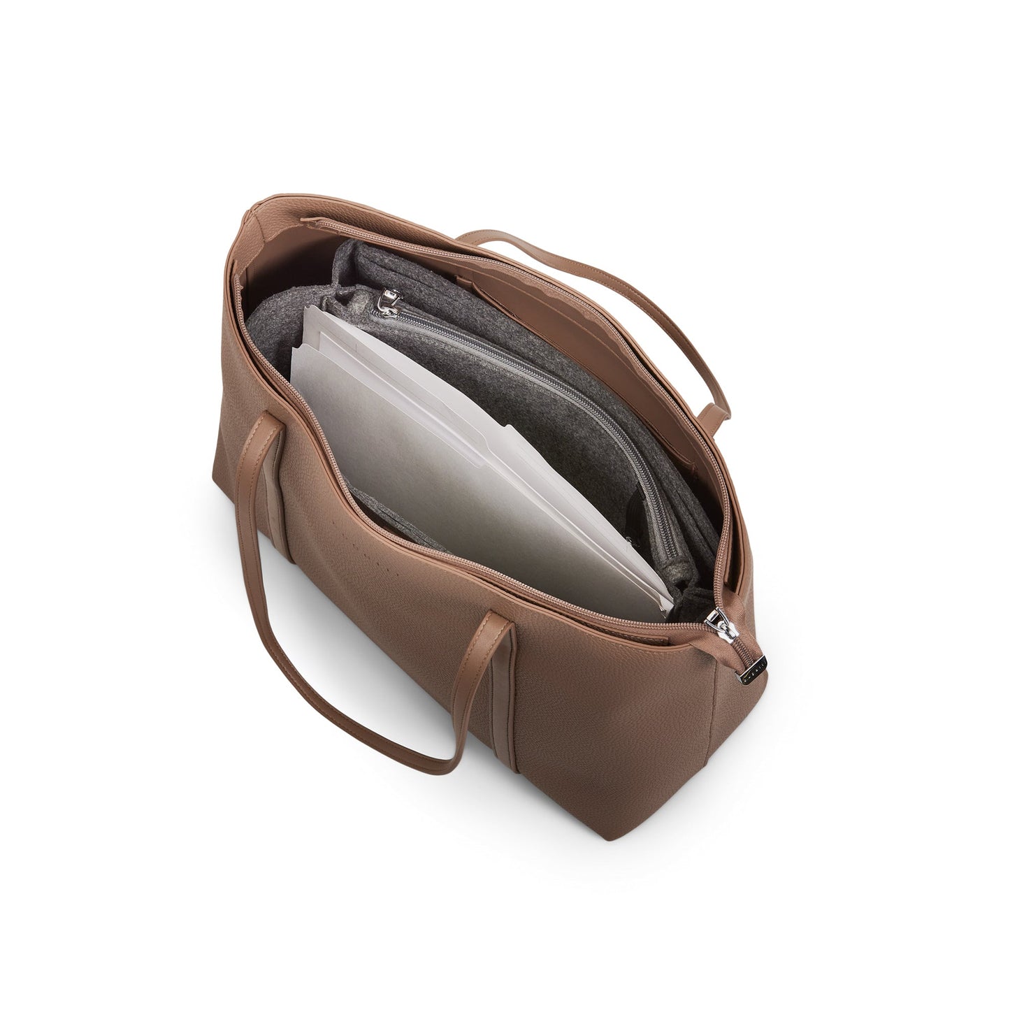 Pure Business Tote Vegan Leather Laptop Organizer Bag - Rosetta Creative Boutique