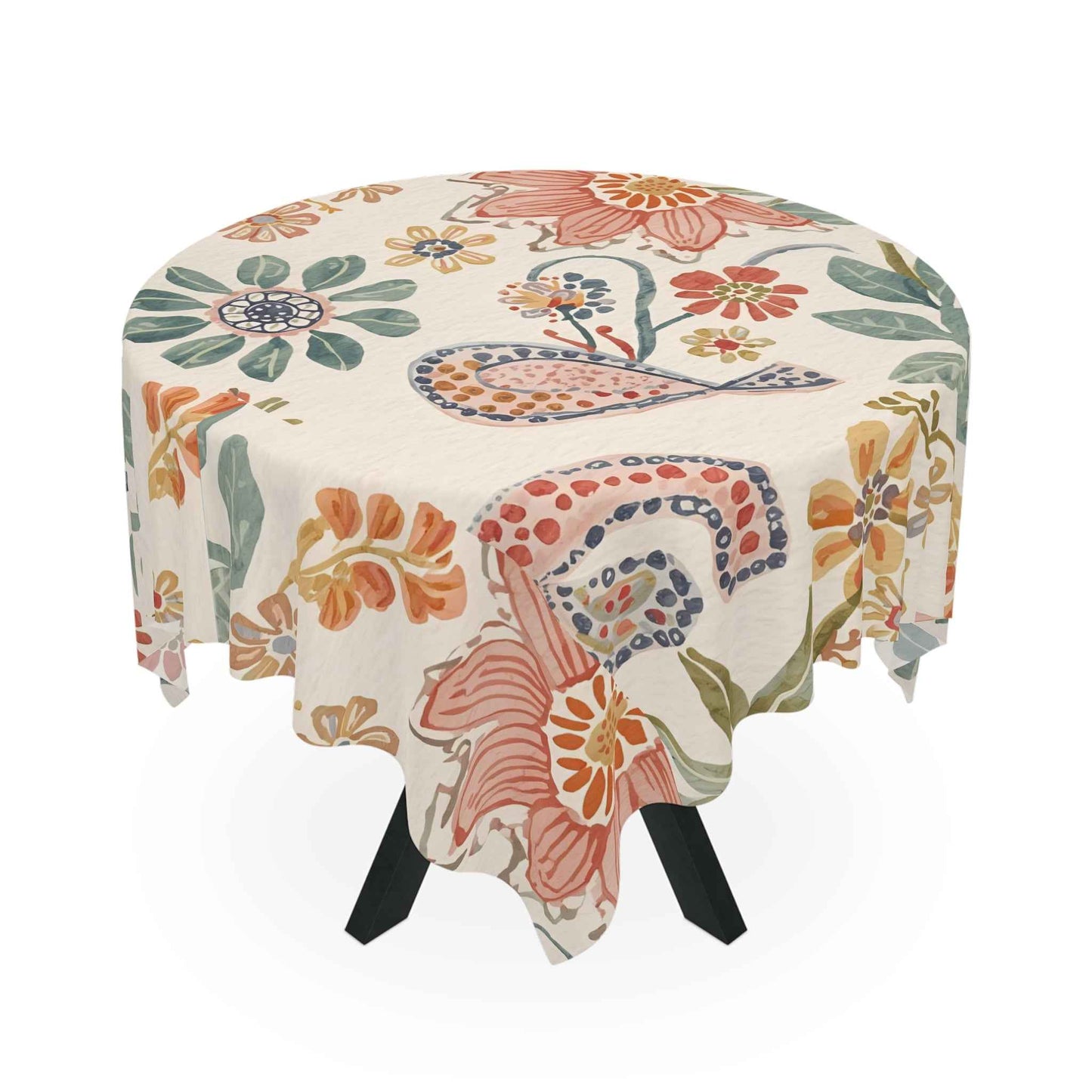 Turkish Floral Tablecloth for Elegant Dining