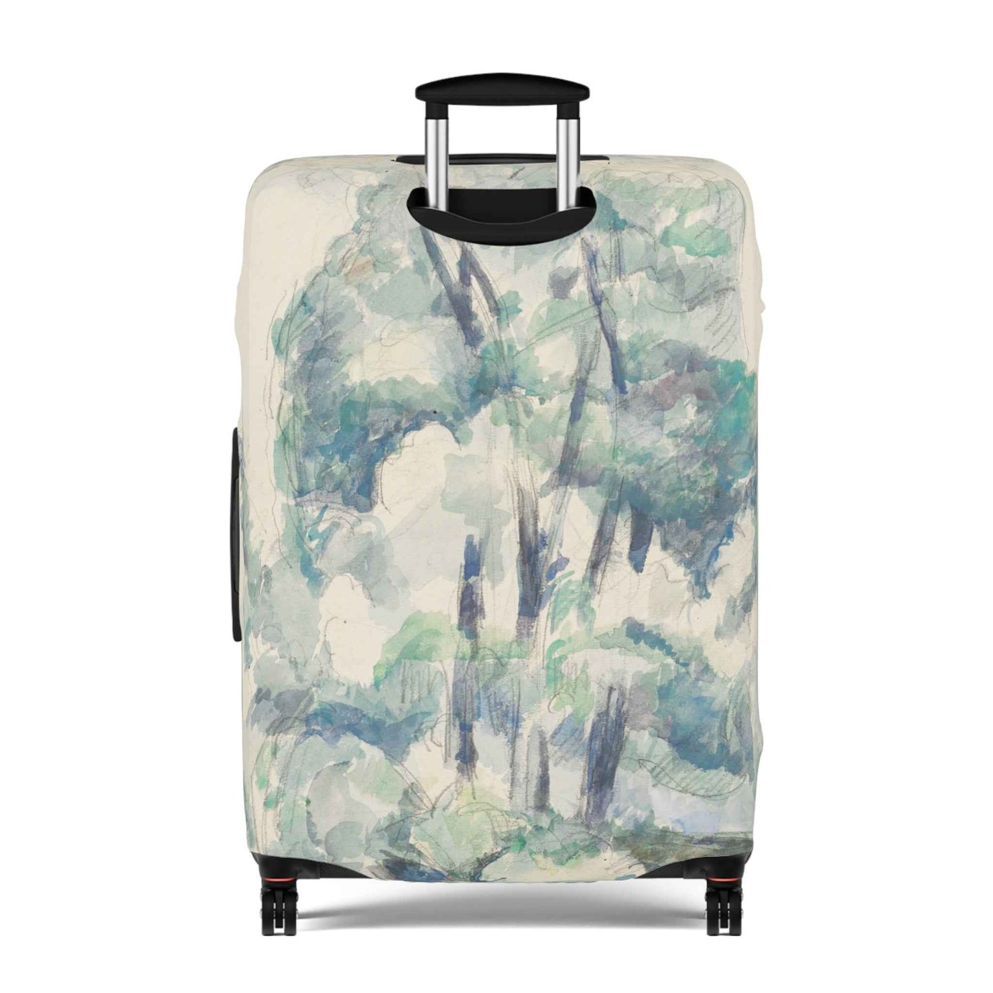 Cezanne Luggage Cover - Banks of the Seine Travel Accessory, Unique Gift for Travelers, Custom Luggage Protector, Wanderlust Decor, Airplane Essentials - Rosetta Creative Boutique