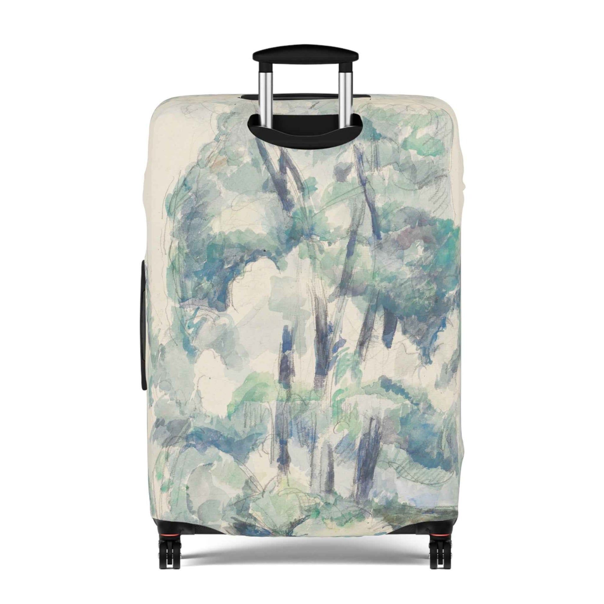 Cezanne Luggage Cover - Banks of the Seine Travel Accessory, Unique Gift for Travelers, Custom Luggage Protector, Wanderlust Decor, Airplane Essentials - Rosetta Creative Boutique