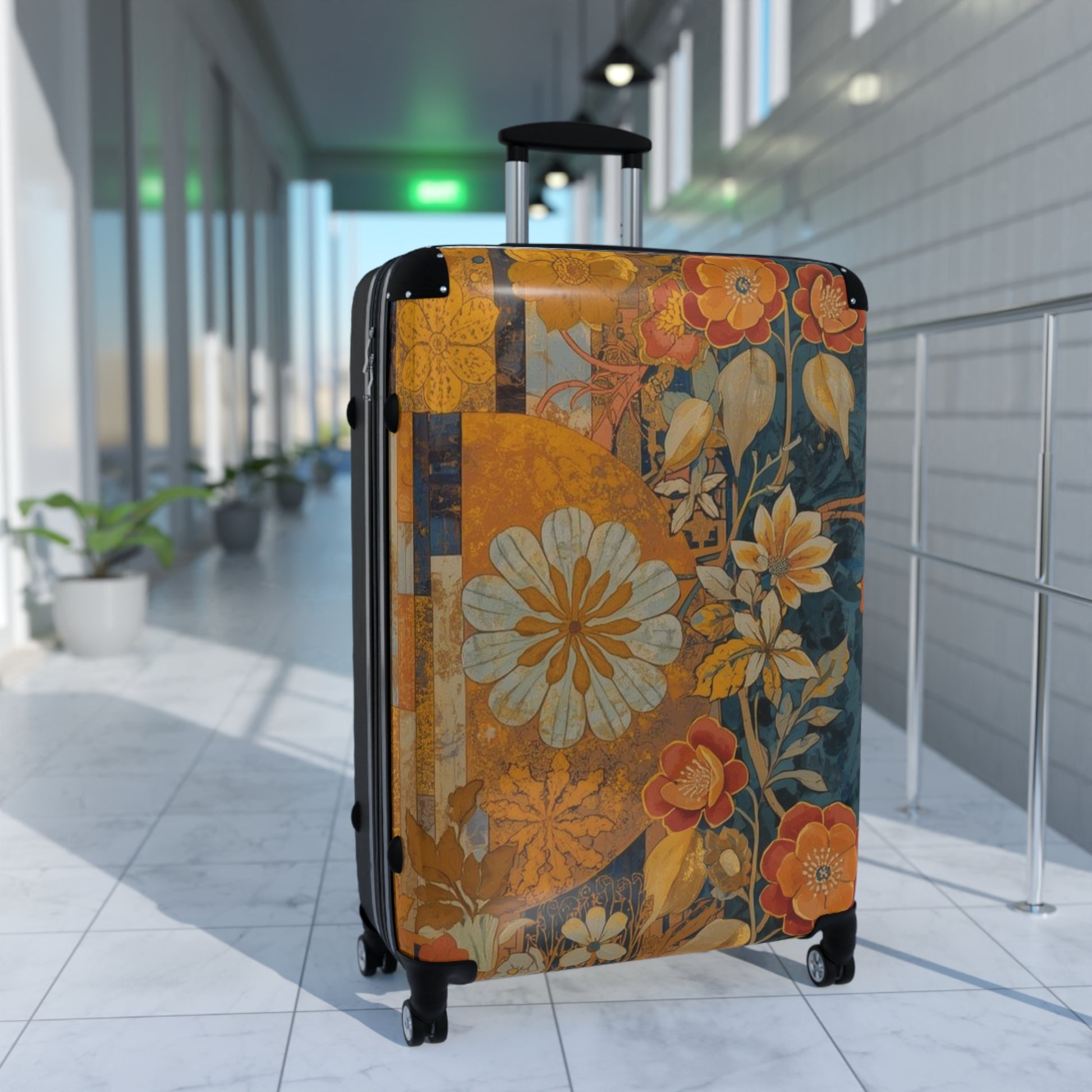 Floral Carry On Luggage Rosetta Creative Travel Bag - Rosetta Creative Boutique