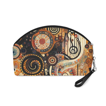 Klimt-Inspired Makeup Bag | Artistic Cosmetic Pouch & Travel Toiletry Case by Rosetta Creative Boutique | Perfect Gift for Her & Bohemian Makeup Organizer - Rosetta Creative Boutique