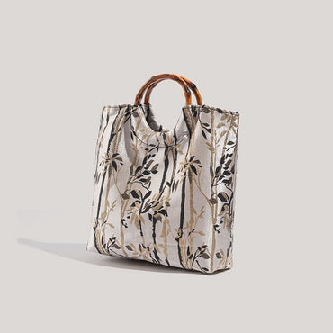 Chinese Style Traditional Ink Bamboo Handbag