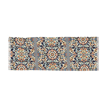 Bohemian Light Scarf with Italian Tile Pattern - Lightweight Spring Fashion Accessory, Perfect Gift for Her - Rosetta Creative Boutique