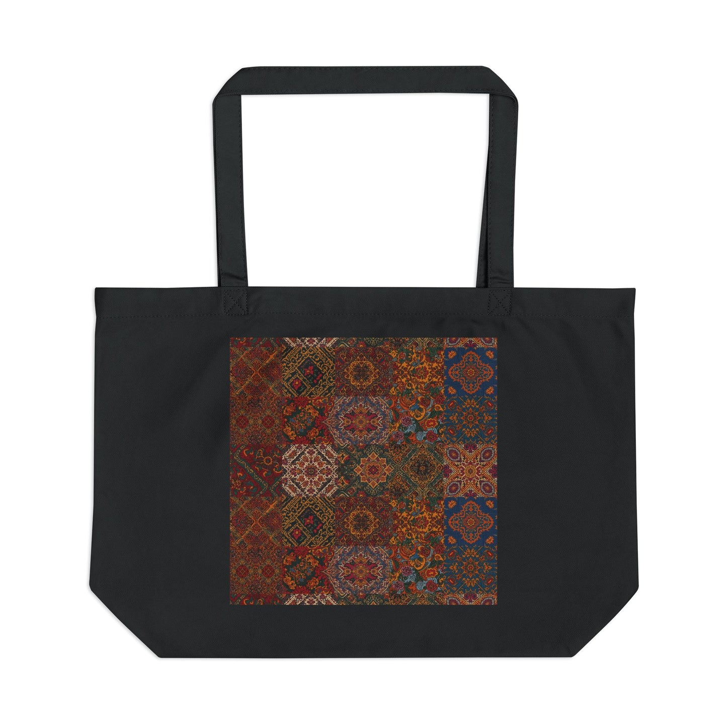 Eco-Friendly Large Tote Bag with Vibrant Multicolor Design, Reusable Shopping Bag, Gift for All Occasions, Boho Style, Weekend Getaway