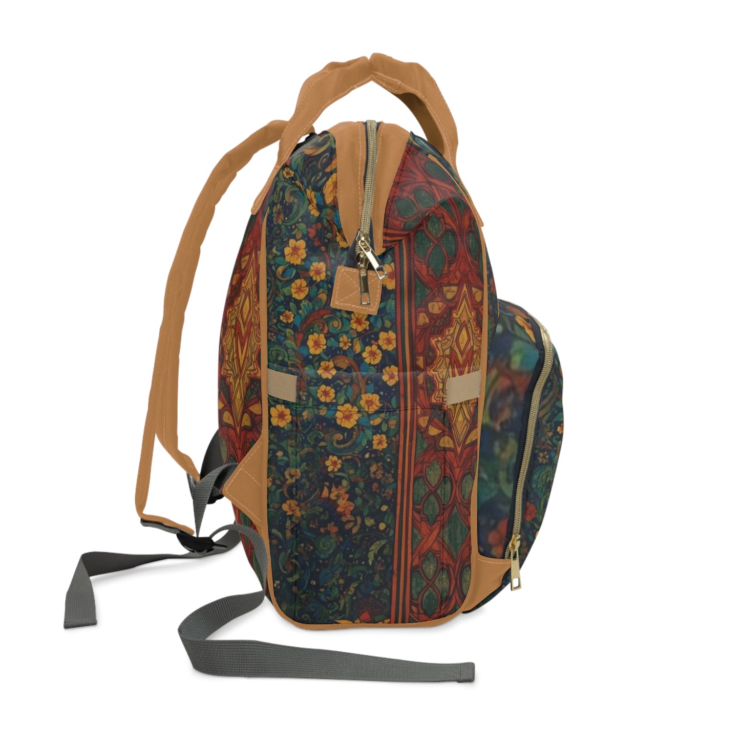 Floral Diaper Backpack for Moms Travel Essential Gift - Rosetta Creative Boutique