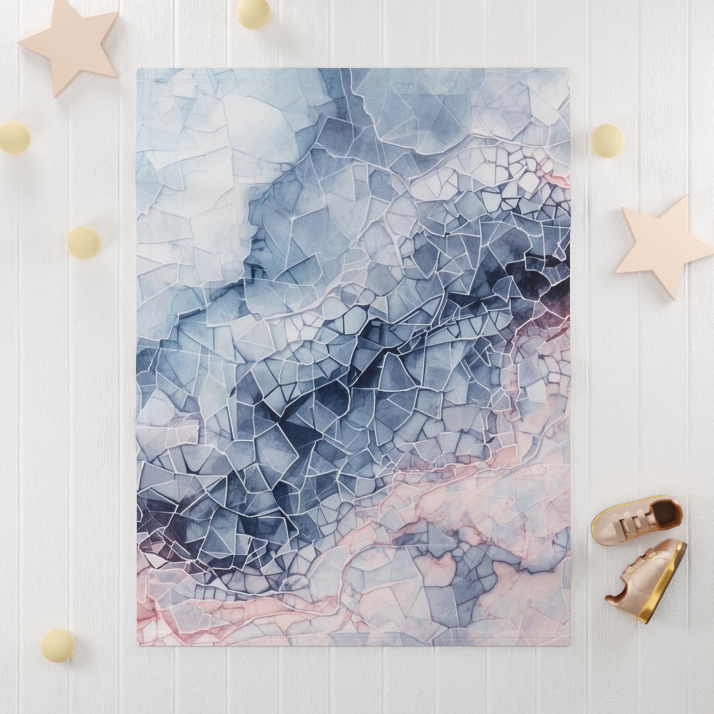 Soft Fleece Baby Blanket, Cozy Nursery Decor, Newborn Gift, Baby Shower Blanket, Soft Baby Wrap, Gender Neutral Baby Decor - Rosetta Creative Boutique