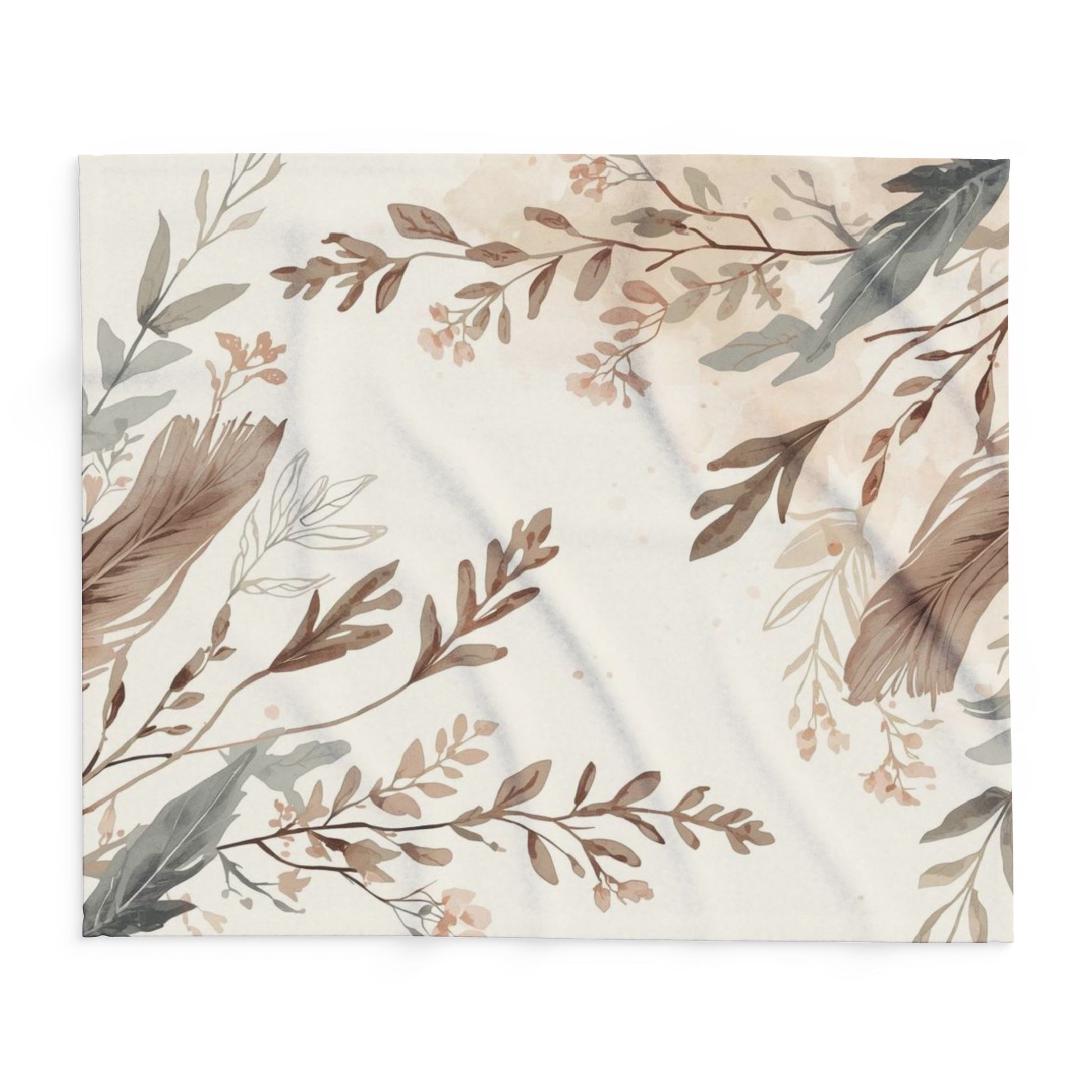 Cozy Arctic Fleece Blanket Floral Throw Boho Style Gift - Rosetta Creative Boutique