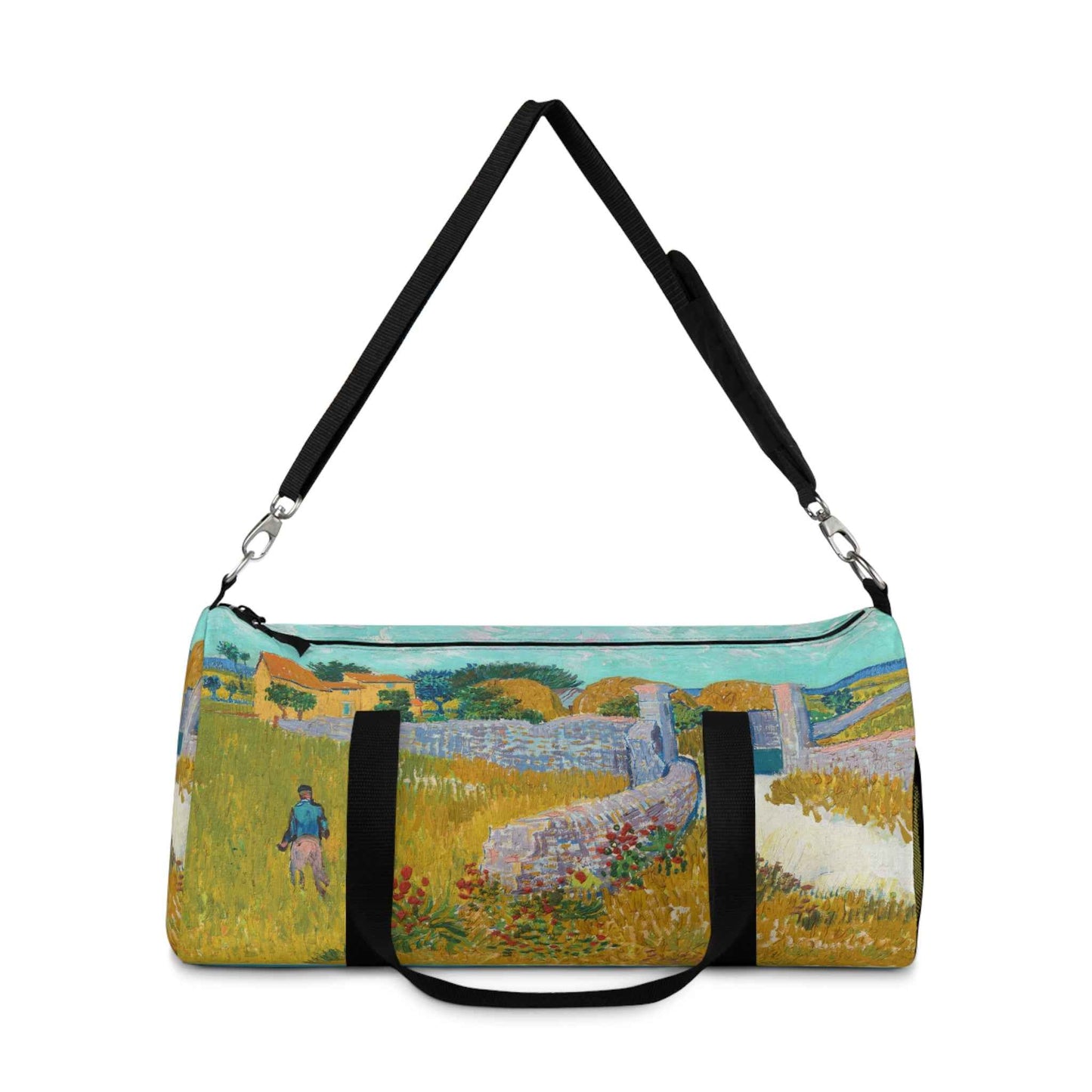 Farmhouse in Provence Duffel Bag - Artistic Travel Luggage for Gym, Weekend Getaways & Unique Gifts for Art Lovers - Rosetta Creative Boutique