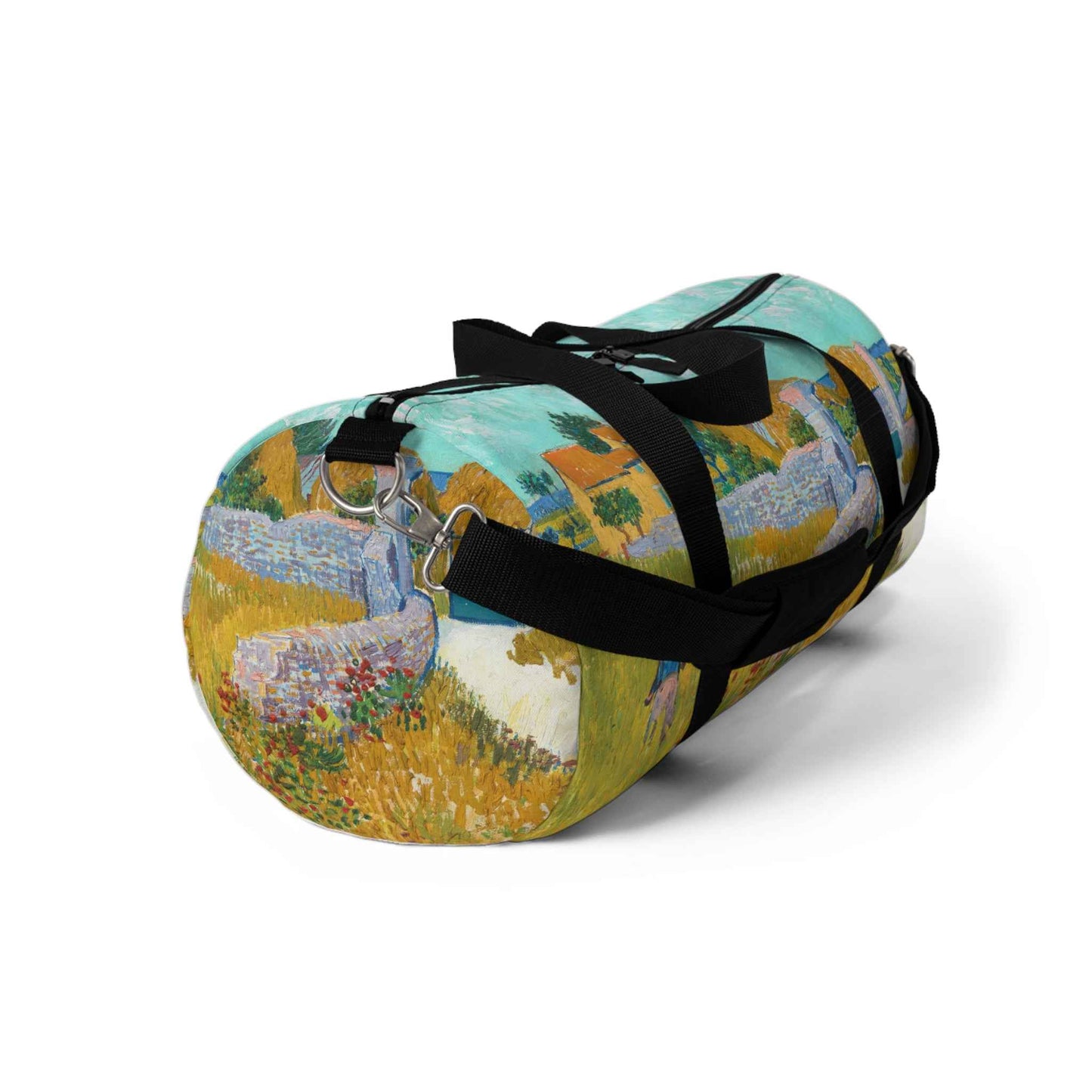Farmhouse in Provence Duffel Bag - Artistic Travel Luggage for Gym, Weekend Getaways & Unique Gifts for Art Lovers - Rosetta Creative Boutique