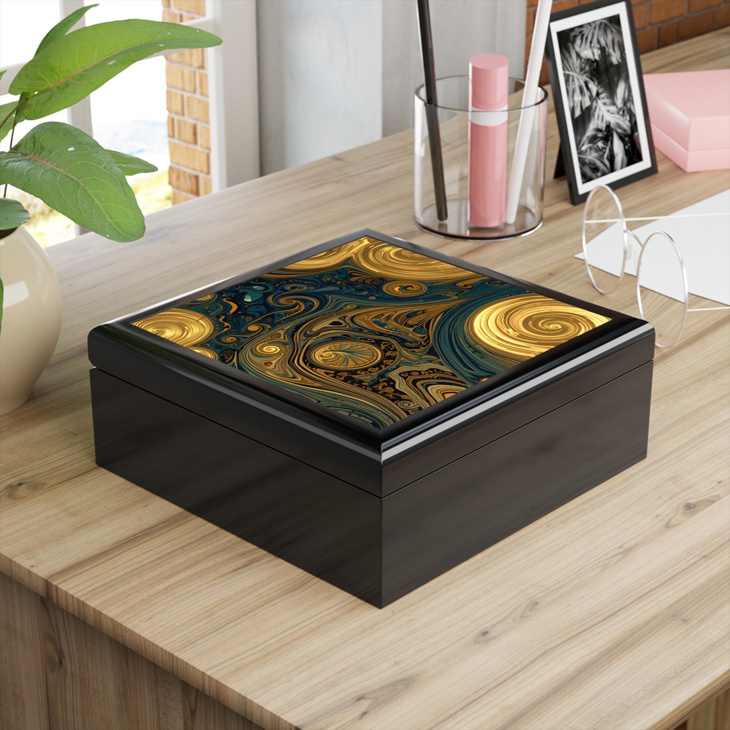 Elegant Swirl Jewel Box Organizer Gift For Her Home Decor - Rosetta Creative Boutique