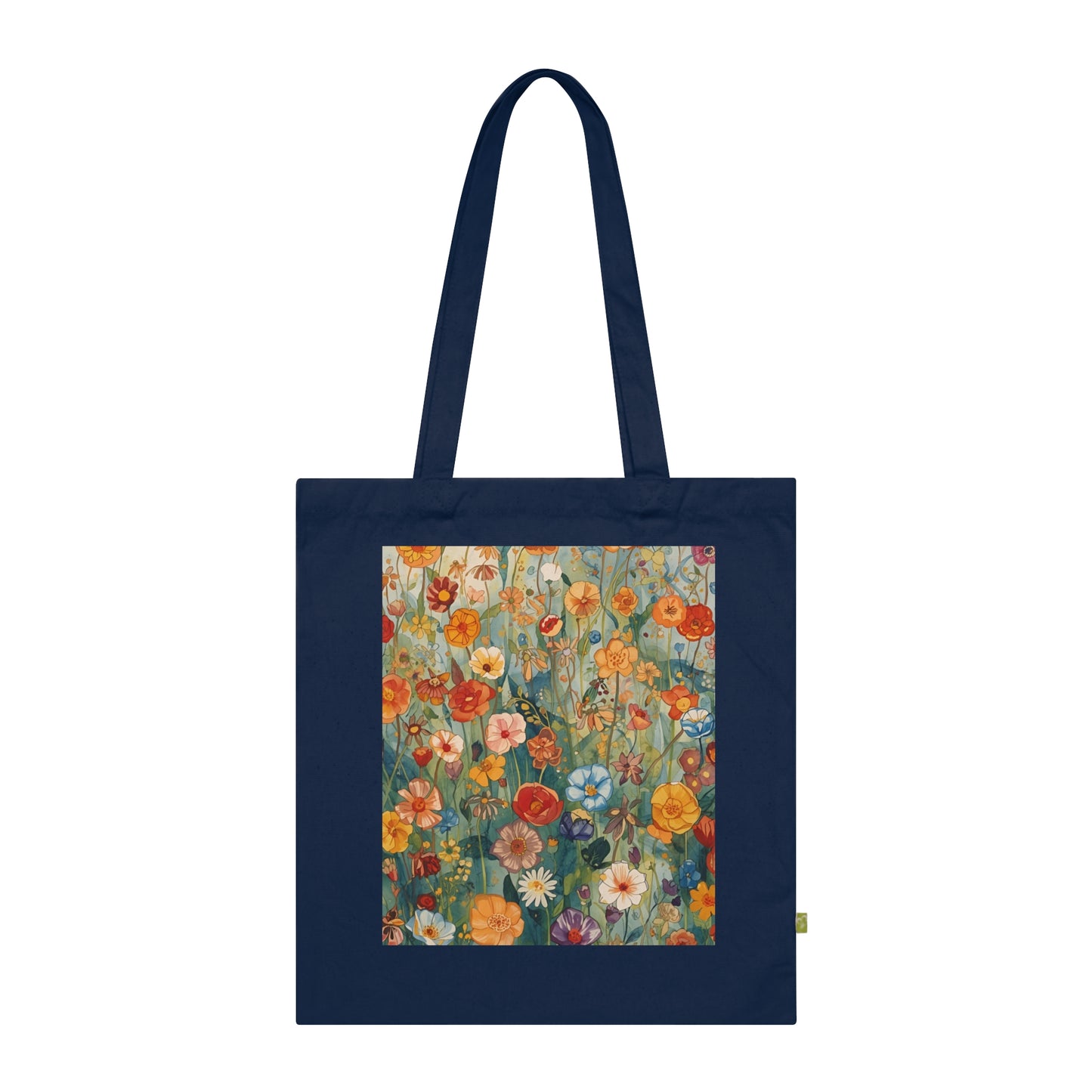 Floral Organic Cotton Tote Bag Eco Friendly Shopping Tote - Rosetta Creative Boutique