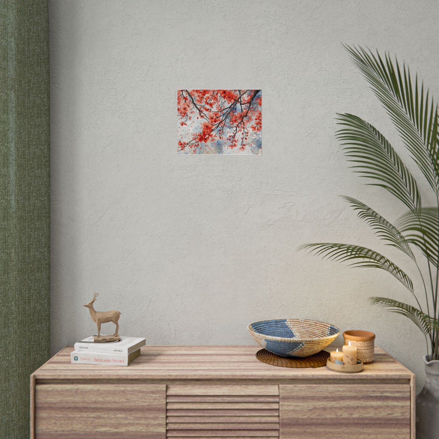 Blooming Cherry Blossom Rolled Poster Floral Wall Art - Rosetta Creative Boutique