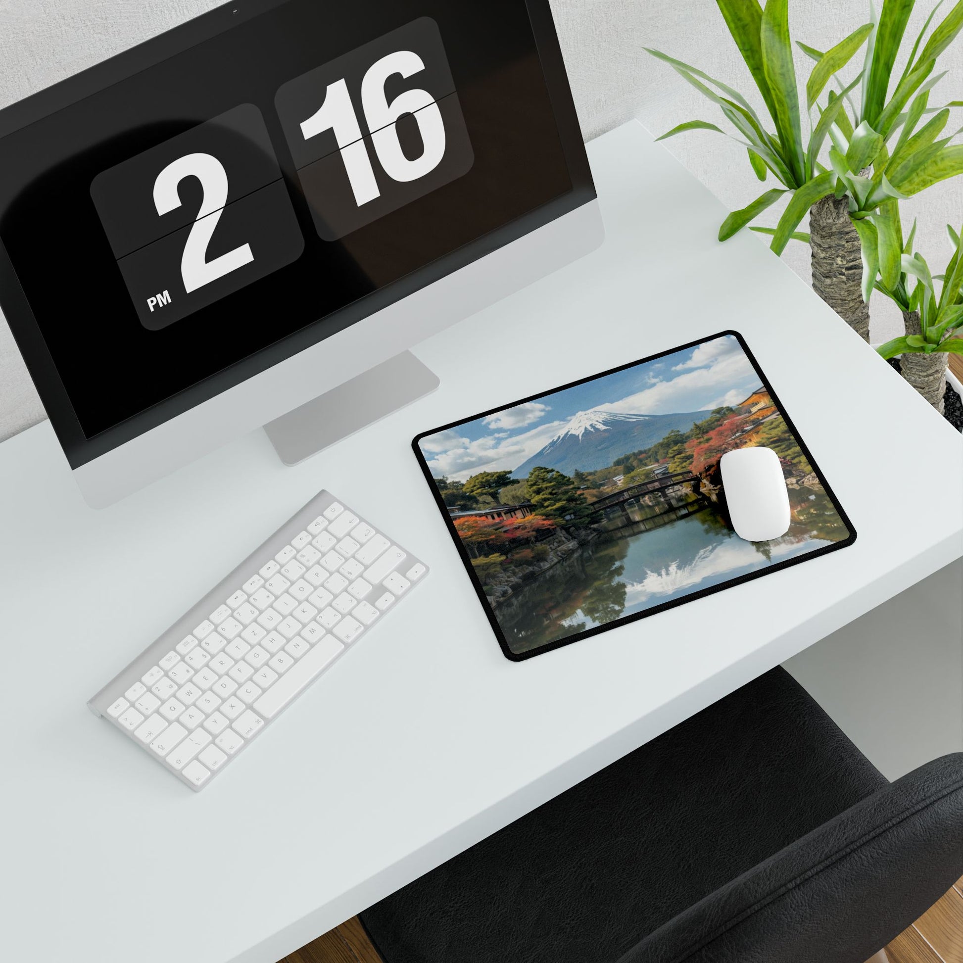 Japanese Landscape Desk Mat for Home Office and Study - Rosetta Creative Boutique