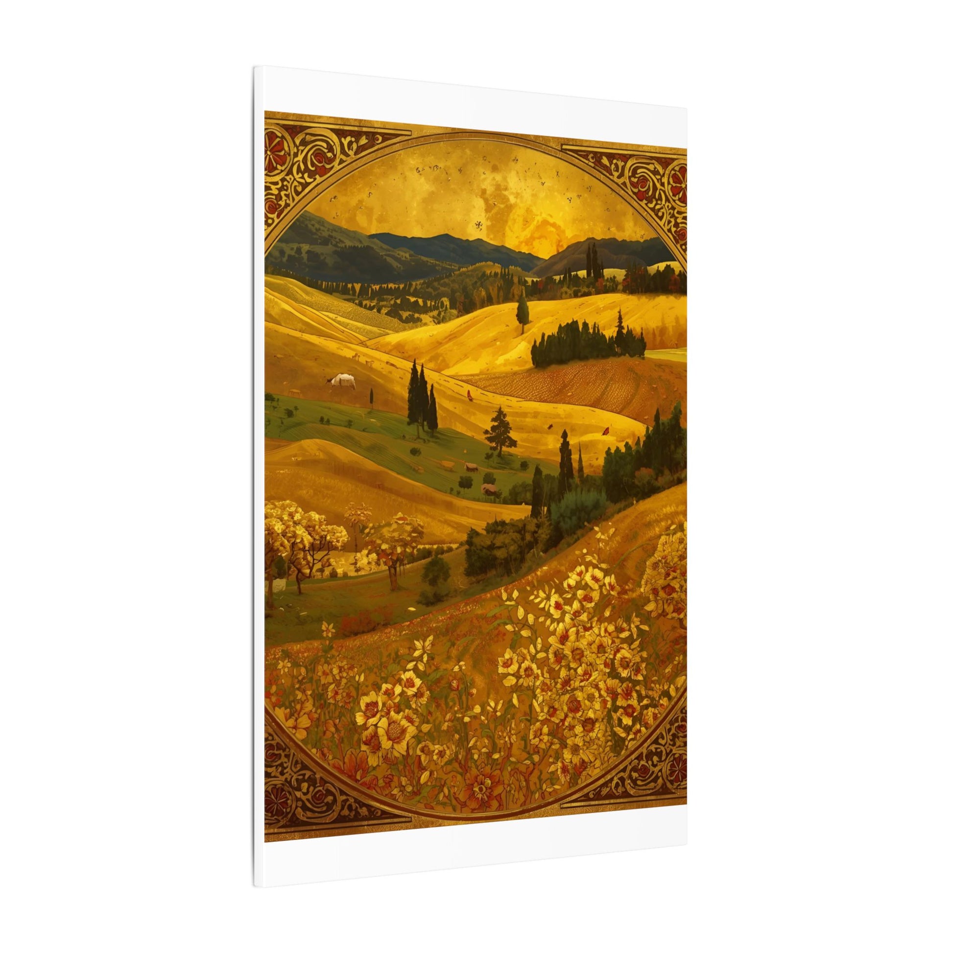Golden Landscape Canvas Print by Rosetta Creative Boutique | Autumn Wall Art, Home Décor, Rustic Decor, Gift for Nature Lovers, Seasonal Art - Rosetta Creative Boutique