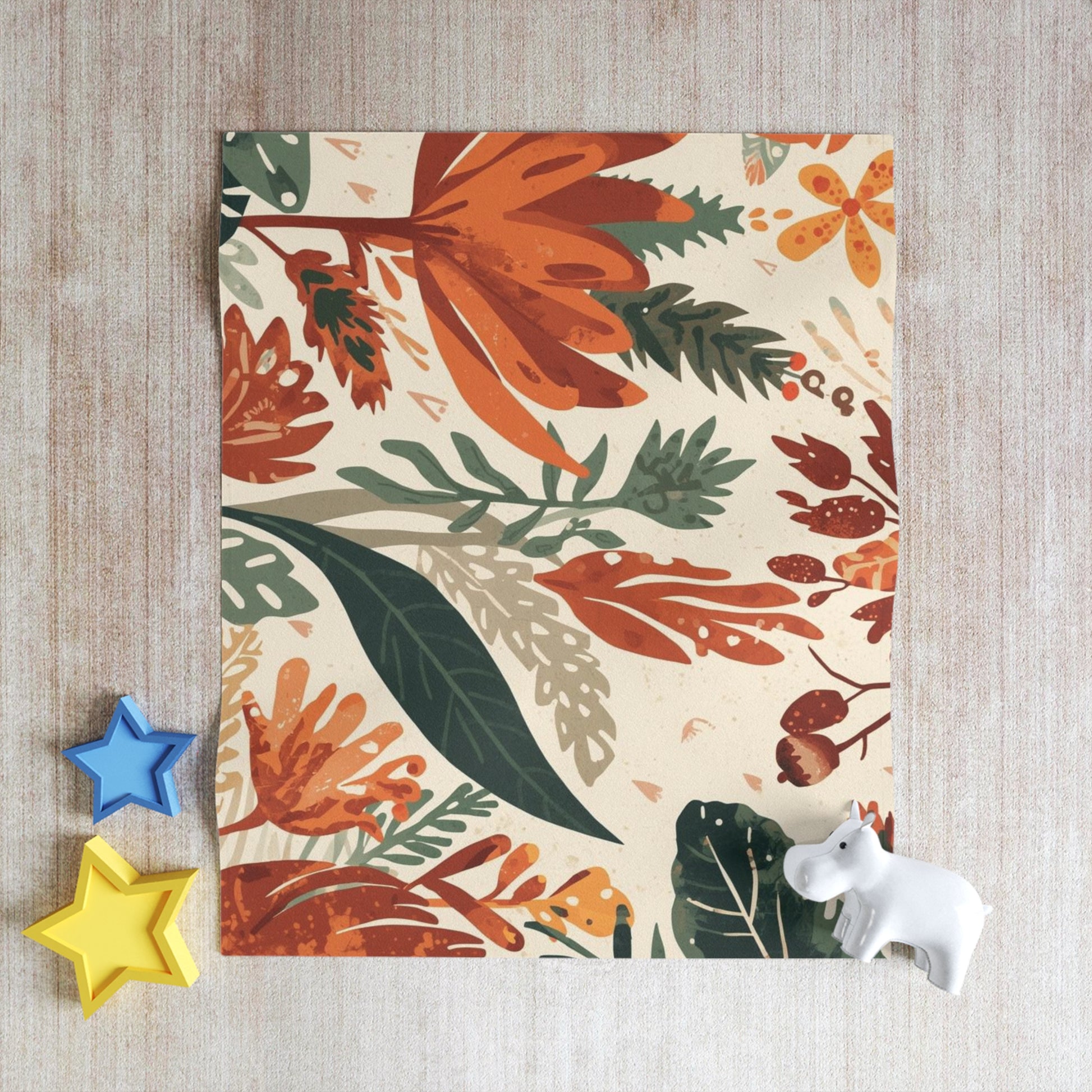 Cozy Floral Throw Blanket by Rosetta Creative Boutique, Autumn Decor, Boho Home, Gift for Her, Sofa Accent, Snuggle Up, Fall Vibes, Cozy Gift - Rosetta Creative Boutique